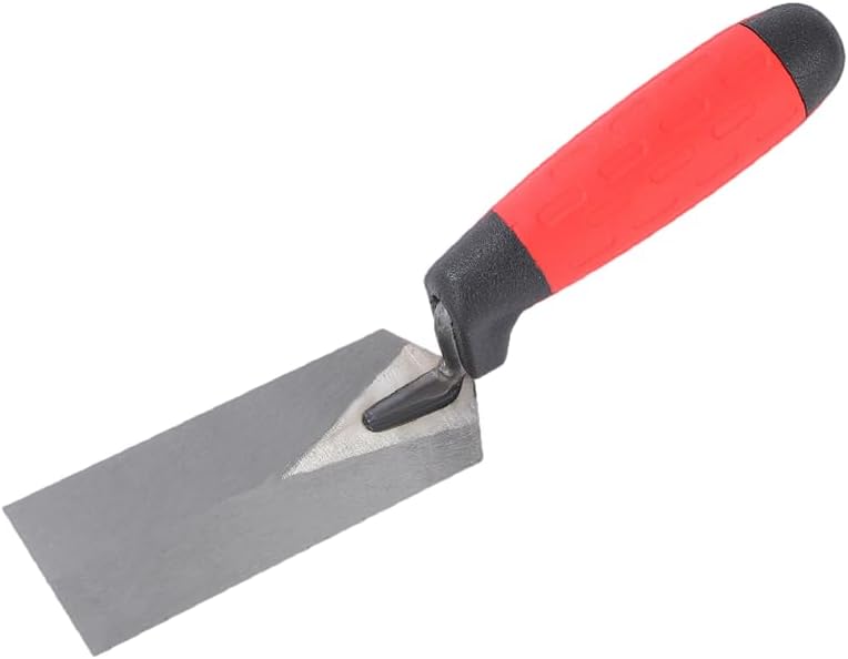 LSGZJZY Masonry steel Margin Trowel, 6 x 2 Inches, High-Hardness Steel Blade, Ergonomic Rubber Handle - Image 1